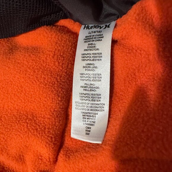 HURLEY Snow / Snowboarding Jacket Boys Youth size Large size 14/16 Camo block. - Picture 8 of 10